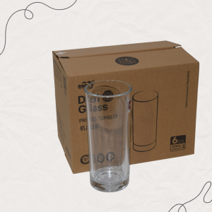 Комплект стъклени чаши Deli Glass – 6 броя по 310 мл | Yamo Home