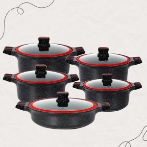 Комплект тенджери – 10 части Granite Series